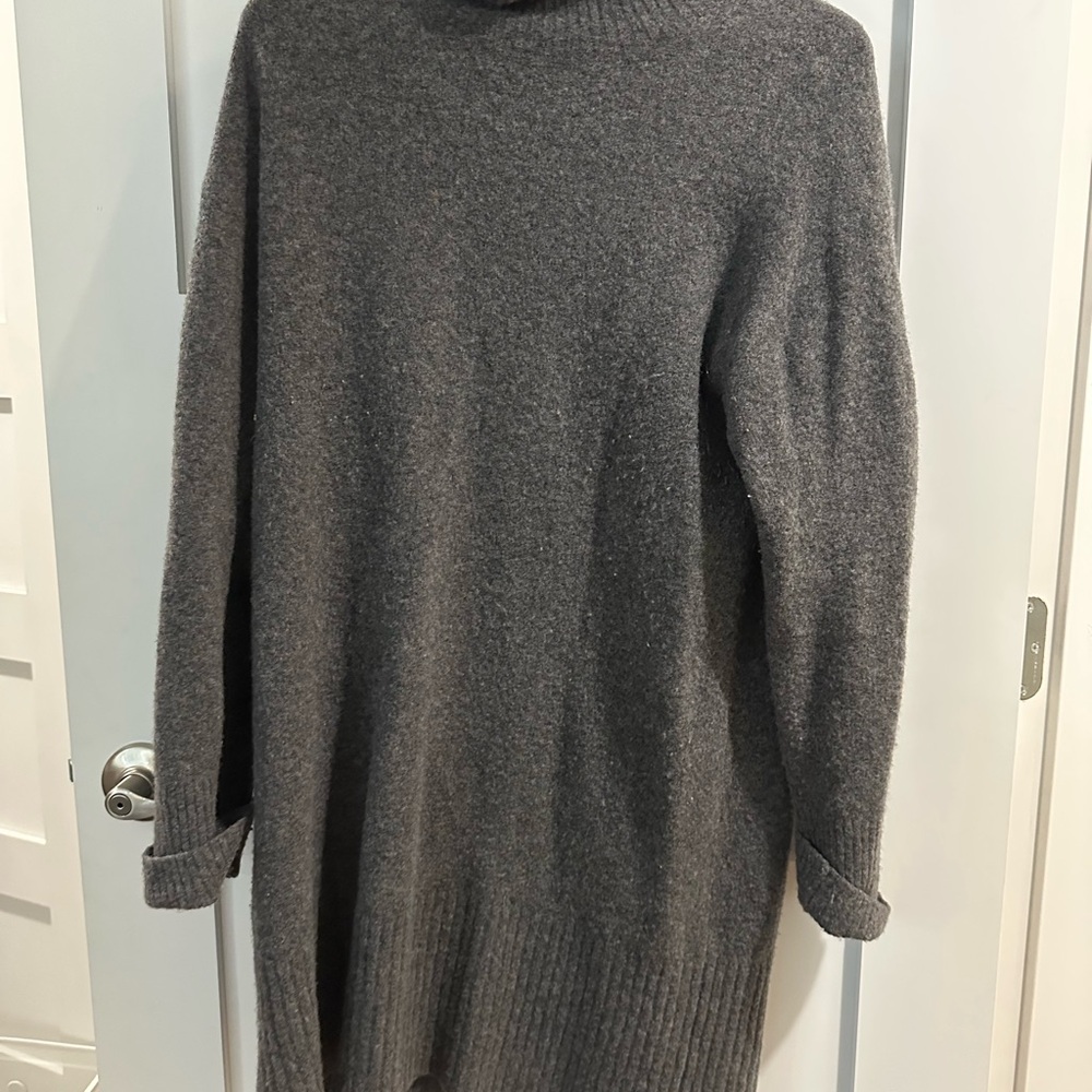 Everlane Charcoal Knit Sweater Dress